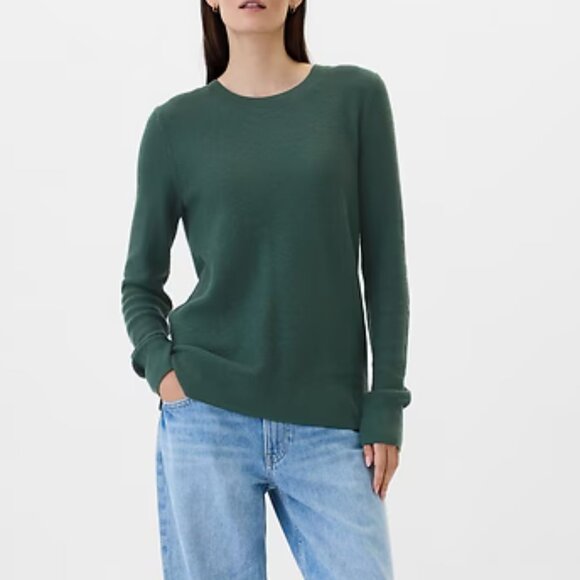 GAP Moore's Green Textured Crewneck Sweater/NWT/S - Picture 3 of 14